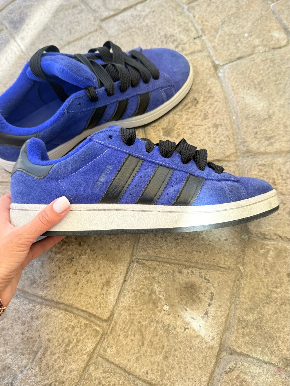 adidas Campus Suede Sneakers - Blue/Black size 10.5